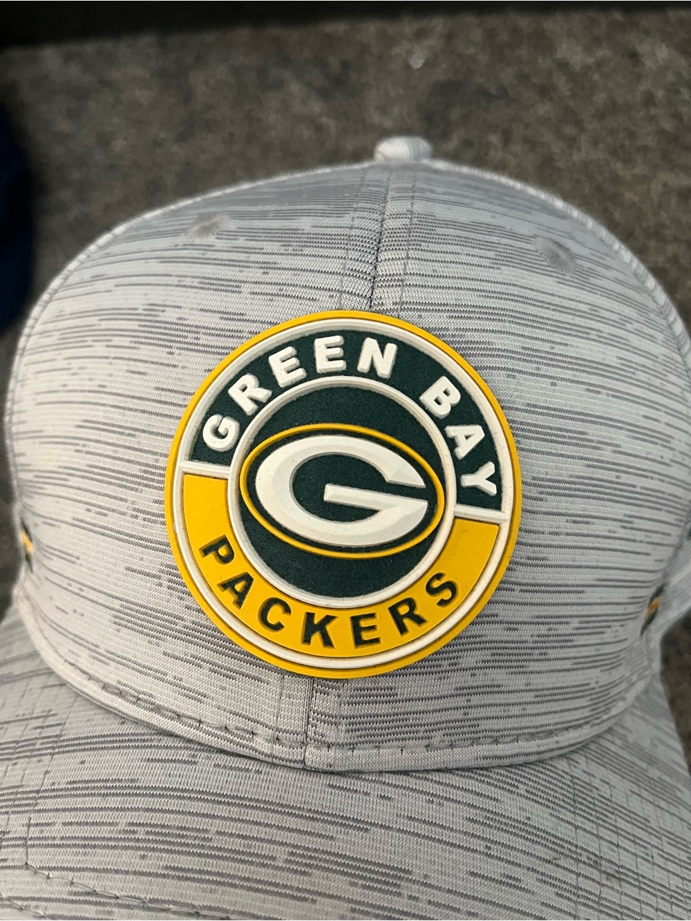 NFL Green Bay Packers Gray and Yellow Patch Hat